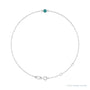 Sapphire Row Lab-Grown Bezel-Set Gemstone Solitaire Bracelet - Alexandrite, Platinum