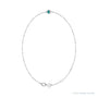 Sapphire Row Lab-Grown Bezel-Set Gemstone Solitaire Bracelet - Alexandrite, Platinum (view 2)
