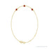 Sapphire Row Lab-Grown Bezel-Set Gemstone Solitaire Bracelet - Ruby, 14K Yellow Gold (view 2)