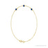 Sapphire Row Lab-Grown Bezel-Set Gemstone Solitaire Bracelet - Blue Sapphire, 14K Yellow Gold (view 2)