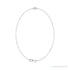 Sapphire Row Lab-Grown Bezel-Set Gemstone Solitaire Bracelet - Diamond, Platinum (view 2)