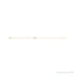 Sapphire Row Natural Diamond Pavé Initial Bracelet - A, 14K Yellow Gold (view 2)