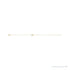 Sapphire Row Natural Diamond Pavé Initial Bracelet - B, 14K Yellow Gold (view 2)