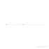 Sapphire Row Natural Diamond Pavé Initial Bracelet - C, 14K Yellow Gold (view 2)