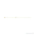 Sapphire Row Natural Diamond Pavé Initial Bracelet - F, 14K Yellow Gold (view 2)