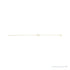 Sapphire Row Natural Diamond Pavé Initial Bracelet - G, 14K Yellow Gold (view 2)