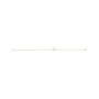 Sapphire Row Natural Diamond Pavé Initial Bracelet - G, 14K Yellow Gold (view 2)