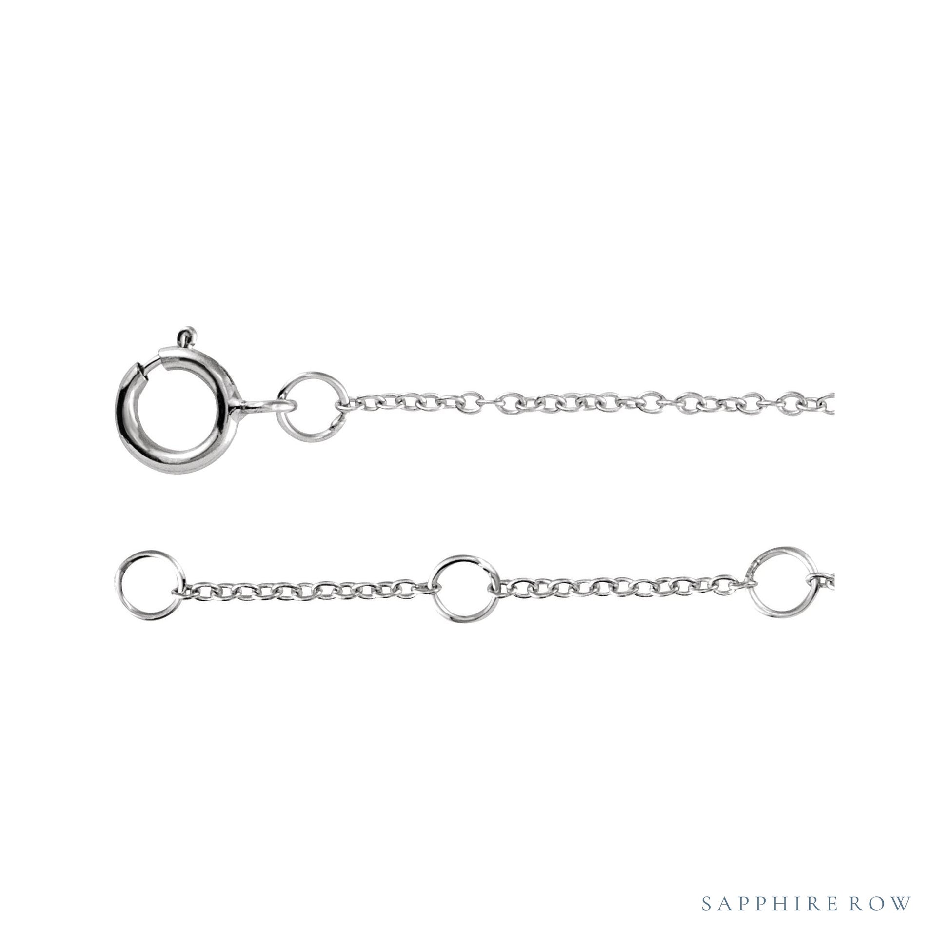 Sapphire Row Natural Diamond Pavé Initial Bracelet - P, 14K Yellow Gold (view 3)