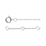 Sapphire Row Natural Diamond Pavé Initial Bracelet - S, 14K Yellow Gold (view 3)