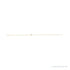 Sapphire Row Natural Diamond Pavé Initial Bracelet - T, 14K Yellow Gold (view 2)