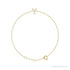 Sapphire Row Natural Diamond Pavé Initial Bracelet - Y, 14K Yellow Gold