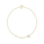Sapphire Row Natural Diamond Pavé Initial Bracelet - Y, 14K Yellow Gold