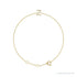 Sapphire Row Natural Diamond Pavé Initial Bracelet - Z, 14K Yellow Gold