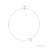 Sapphire Row Natural Diamond Pavé Initial Bracelet - I, 14K White Gold