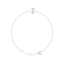 Sapphire Row Natural Diamond Pavé Initial Bracelet - I, 14K White Gold