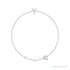 Sapphire Row Natural Diamond Pavé Initial Bracelet - Y, 14K White Gold