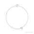Sapphire Row Natural Diamond Pavé Initial Bracelet - Z, 14K White Gold