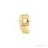 Sapphire Row Gold Heart Slide Pendant - 14K Yellow Gold (view 2)