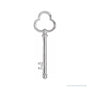 Sapphire Row Gold Key Pendant - 14K White Gold (view 3)