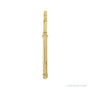 Sapphire Row Gold Key Pendant - 14K Yellow Gold (view 2)