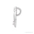 Sapphire Row Natural Diamond Mother & Child Slide Pendant - 14K White Gold, 0.03 ctw (view 2)