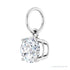 Sapphire Row Natural Diamond Floating Round Pendant - Platinum, 9/10 ctw (view 2)