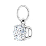 Sapphire Row Natural Diamond Floating Round Pendant - Platinum, 9/10 ctw (view 2)