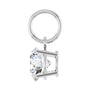 Sapphire Row Natural Diamond Floating Round Pendant - Platinum, 9/10 ctw (view 3)