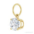 Sapphire Row Natural Diamond Floating Round Pendant - 14K Yellow Gold, 9/10 ctw (view 2)