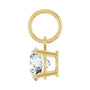 Sapphire Row Natural Diamond Floating Round Pendant - 14K Yellow Gold, 9/10 ctw (view 3)