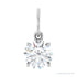 Sapphire Row Lab-Grown Diamond Floating Round Pendant - Platinum, 1 ctw