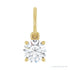 Sapphire Row Lab-Grown Diamond Floating Round Pendant - 14K Yellow Gold, 1/2 ctw