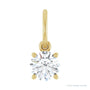 Sapphire Row Lab-Grown Diamond Floating Round Pendant - 14K Yellow Gold, 1/2 ctw