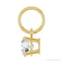 Sapphire Row Lab-Grown Diamond Floating Round Pendant - 14K Yellow Gold, 1/2 ctw (view 3)