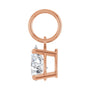 Sapphire Row Lab-Grown Diamond Floating Pear Pendant - 14K Rose Gold, 5/8 ctw (view 3)