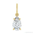 Sapphire Row Lab-Grown Diamond Floating Pear Pendant - 14K Yellow Gold, 3/4 ctw