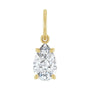 Sapphire Row Lab-Grown Diamond Floating Pear Pendant - 14K Yellow Gold, 3/4 ctw