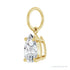 Sapphire Row Lab-Grown Diamond Floating Pear Pendant - 14K Yellow Gold, 3/4 ctw (view 2)