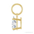 Sapphire Row Lab-Grown Diamond Floating Pear Pendant - 14K Yellow Gold, 3/4 ctw (view 3)