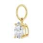 Sapphire Row Lab-Grown Diamond Floating Pear Pendant - 14K Yellow Gold, 5/8 ctw (view 2)