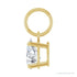 Sapphire Row Lab-Grown Diamond Floating Pear Pendant - 14K Yellow Gold, 5/8 ctw (view 3)