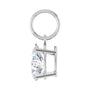 Sapphire Row Lab-Grown Diamond Floating Pear Pendant - 14K White Gold, 3/4 ctw (view 3)