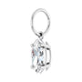 Sapphire Row Lab-Grown Diamond Floating Marquise Pendant - 14K White Gold, 1/2 ctw (view 2)