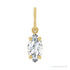 Sapphire Row Lab-Grown Diamond Floating Marquise Pendant - 14K Yellow Gold, 1/2 ctw
