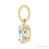 Sapphire Row Lab-Grown Diamond Floating Marquise Pendant - 14K Yellow Gold, 1/2 ctw (view 2)