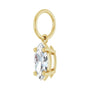 Sapphire Row Lab-Grown Diamond Floating Marquise Pendant - 14K Yellow Gold, 1/2 ctw (view 2)