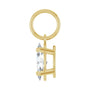 Sapphire Row Lab-Grown Diamond Floating Marquise Pendant - 14K Yellow Gold, 1/2 ctw (view 3)