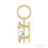 Sapphire Row Lab-Grown Diamond Floating Marquise Pendant - 14K Yellow Gold, 1 ctw (view 3)