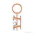 Sapphire Row Lab-Grown Diamond Floating Marquise Pendant - 14K Rose Gold, 1 ctw (view 3)