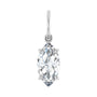 Sapphire Row Lab-Grown Diamond Floating Marquise Pendant - 14K White Gold, 1 ctw
